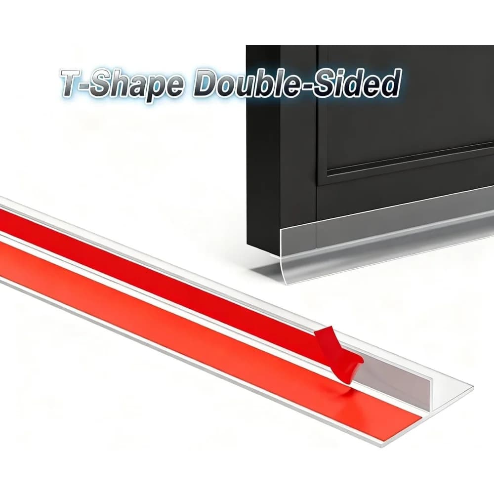 1PC Doors Gaps Seal Strip Self Adhesive for Door Draft Stopper Window Dust and Noise Insulation Silicone Weather Stripping