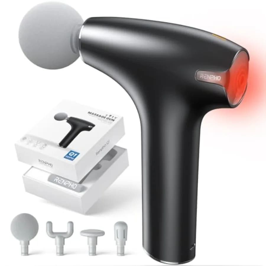 Mini Portable Massage Gun with Heat, Percussion Massage for Collo, Compact and Ideal for Travel, Electric Massage Gun