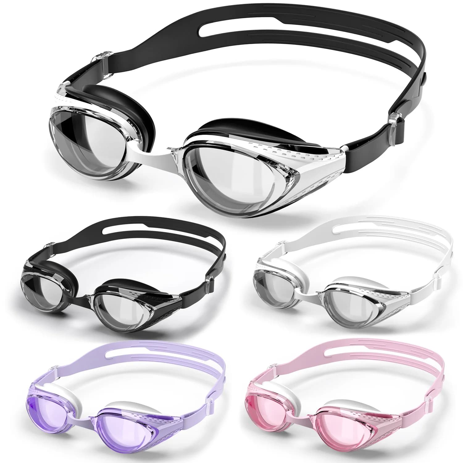 YUKE Swimwear Profession HD Waterproof Comfortable Anti Fog UV Swimming glasses Water sports Adjustable glasses for men Woman