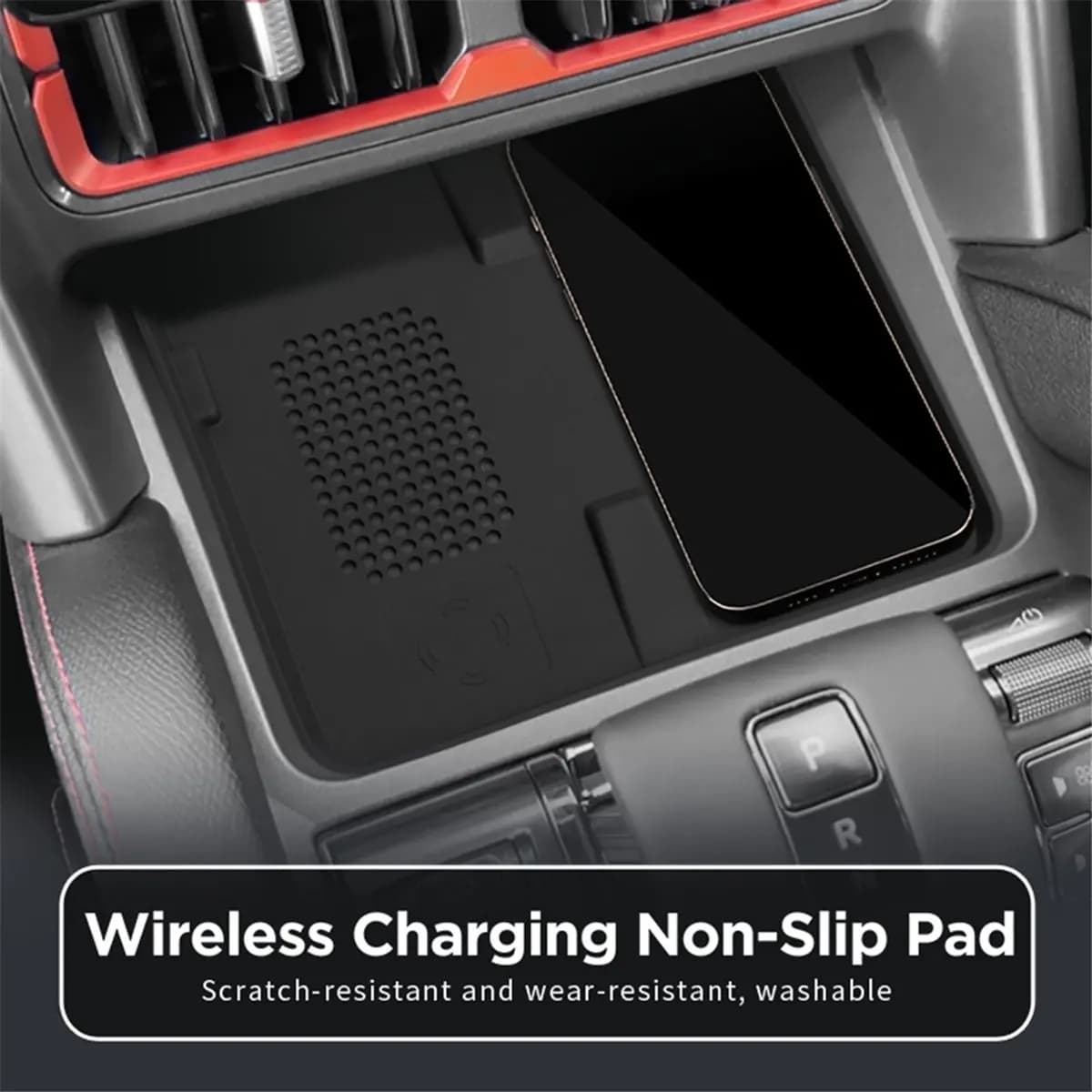 Super Sale Car Wireless Charging Pad for BYD SHARK 2024 Accessories Auto Phone Non-Slip Charger Mat Silicone Protective Pad