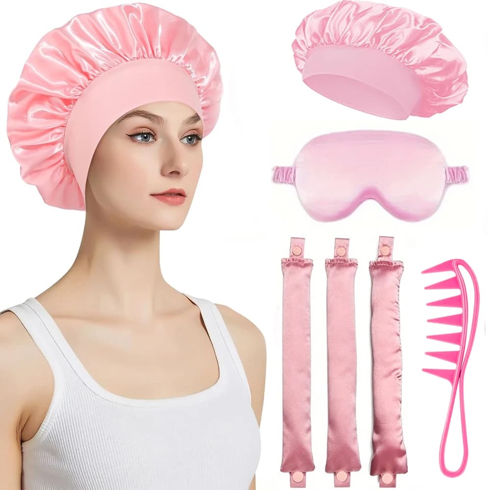 Heat-free curling rod band Bigodino for lazy hair No heat Hair Rollers Sleeping Rings Soft flexible rod with tools for hair styling