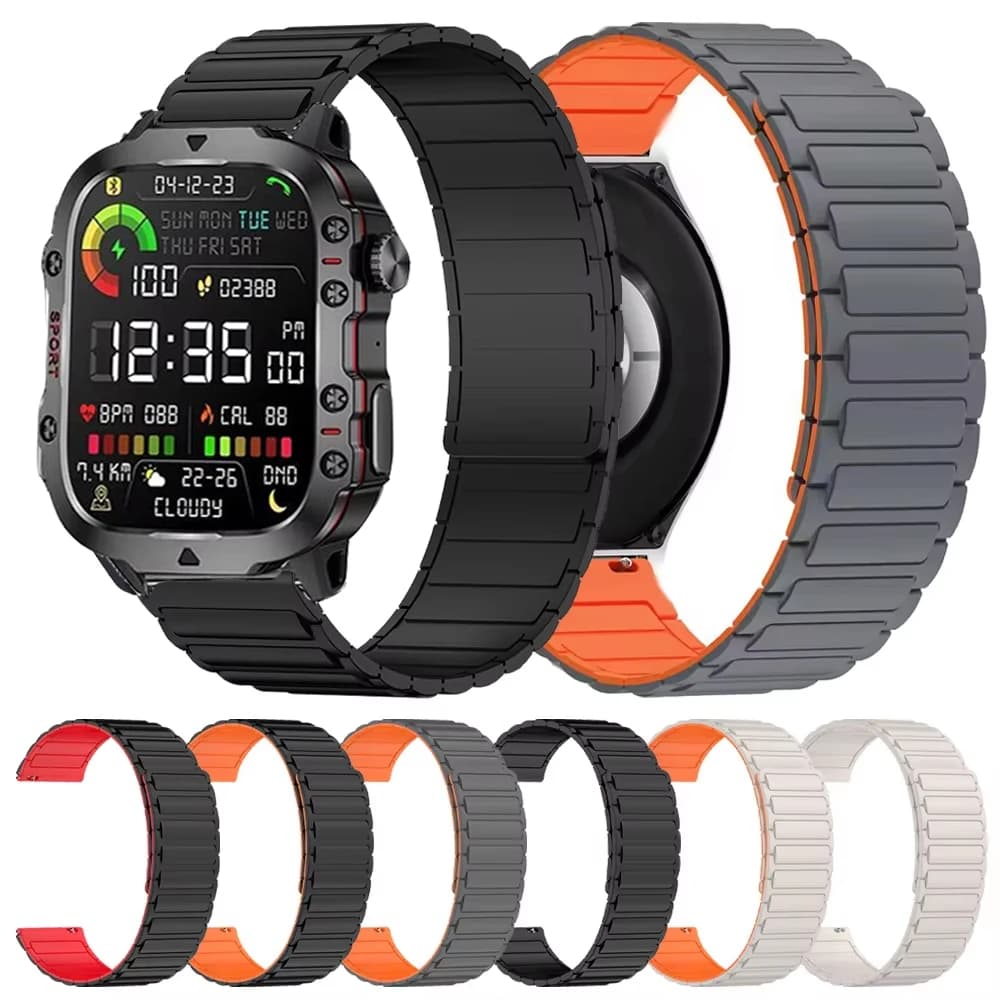 Cinturino per orologio in silicone per LIGE Smart Watch QX11 Smartwatch cinturino di ricambio magnetico cinturino per LIGE QX11 Correa