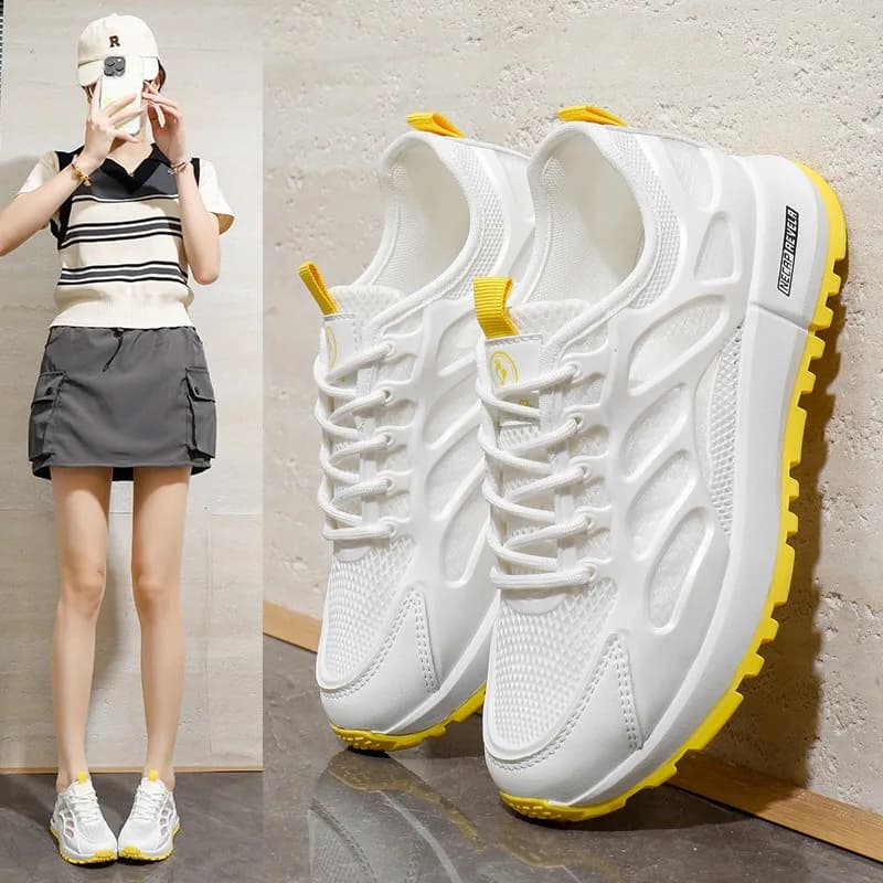 Scarpe da corsa semplici con cuscino d'aria da donna 2025 Scarpe da tennis comode e leggere Moda vendita calda Scarpe da ginnastica da basket da donna Mujer
