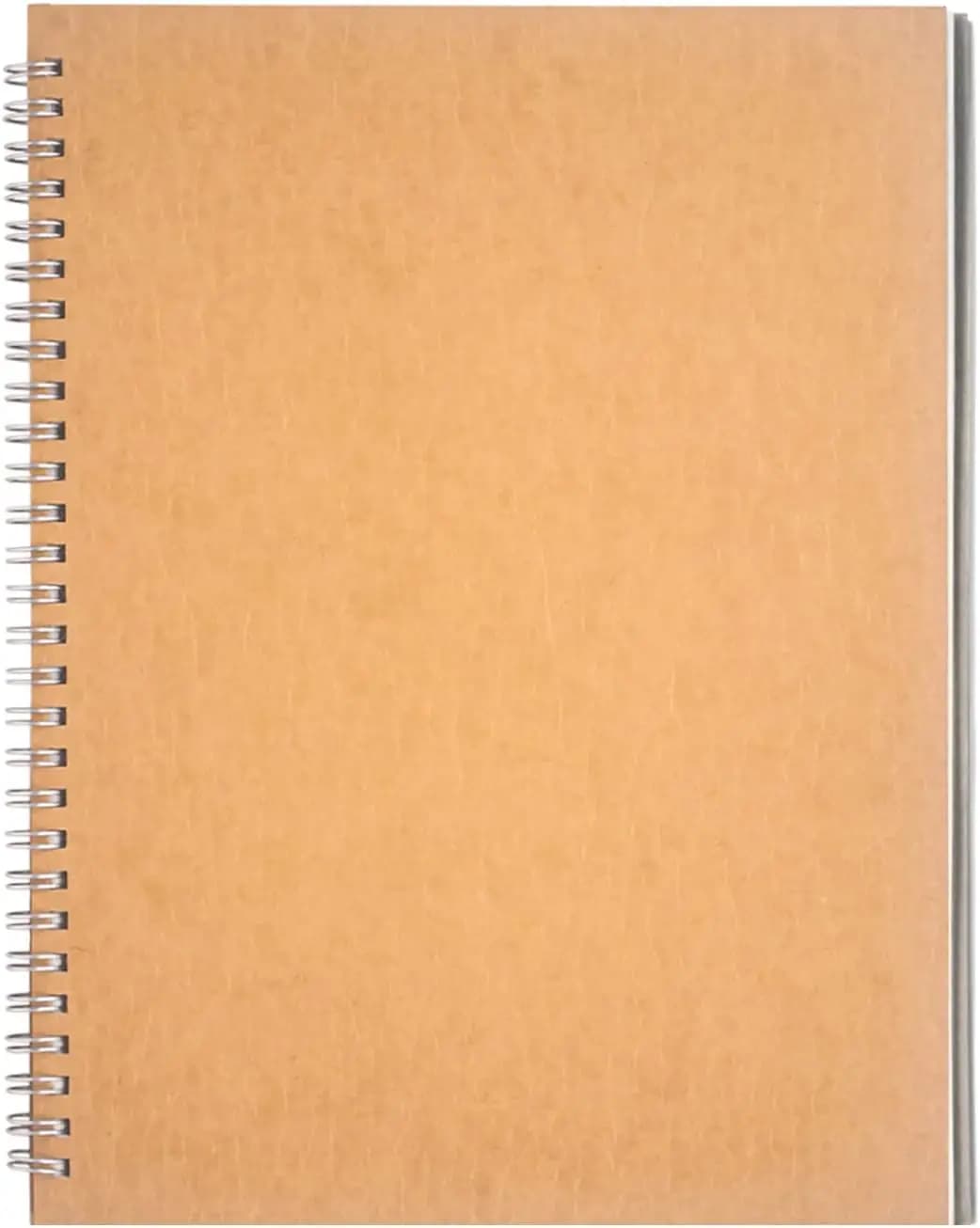 Blank Spiral Notebook 10x7.5in, 100GSM, 100 Pages, Soft Cover, with Backboard