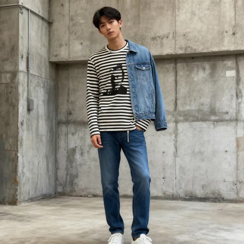 2025 T-shirt printed black dark new style, long sleeve pullover with round neckline, top streetwear y2k for men and women
