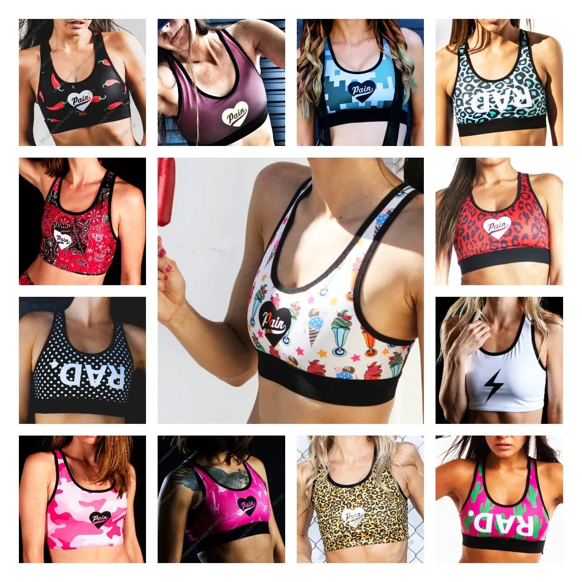 Reggiseno Love The Pain Women tuta Chandals Mujer Running top Wear sport elastico Triathlon Bike Training Yoga ciclismo camicie