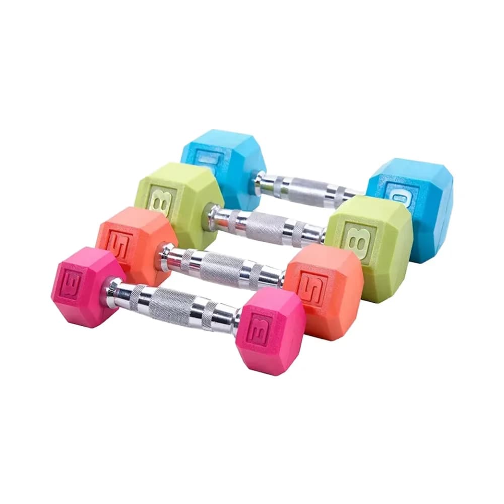 Kettlebell rubber hexagonal handlebar for 1-80 kg adjustable home fitness with PU materials and iron and steel CPU, weight 10 kg