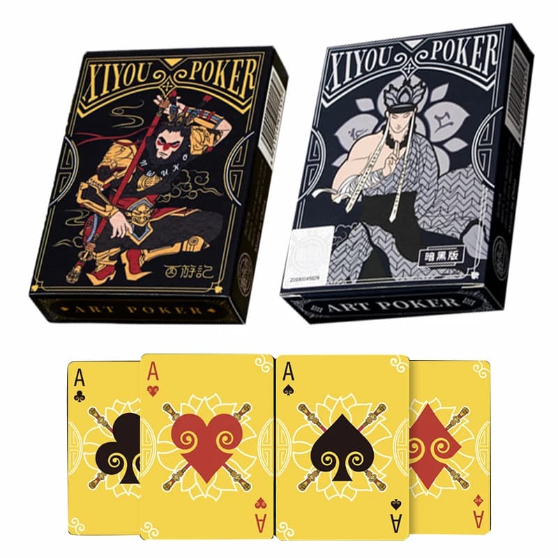 Viaggio in Occidente Carte da gioco Wukong Set di carte da poker Giochi di carte per feste notturne di giochi in famiglia