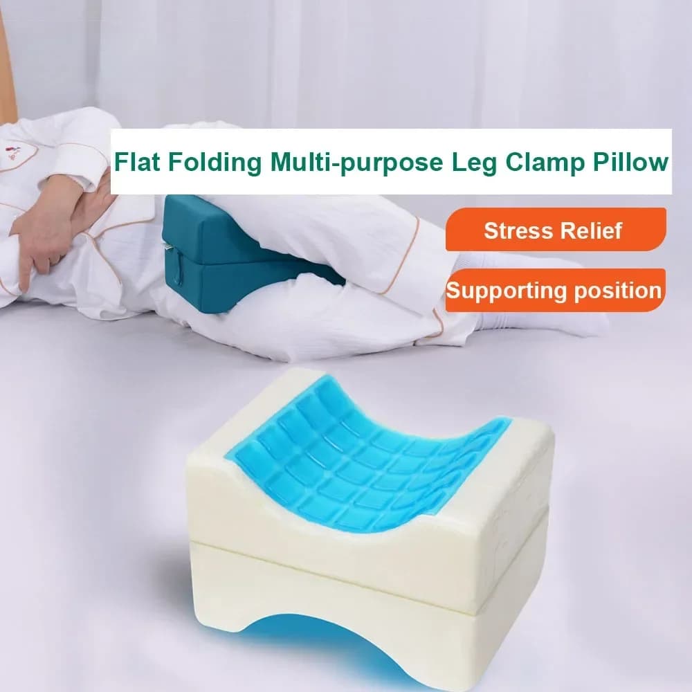 Cuscino per gambe multiuso pieghevole piatto Cuscino per gambe estivo sdraiato sul lato del ginocchio Cuscino per allattamento per sollevamento di arti inferiori per anziani costretti a letto