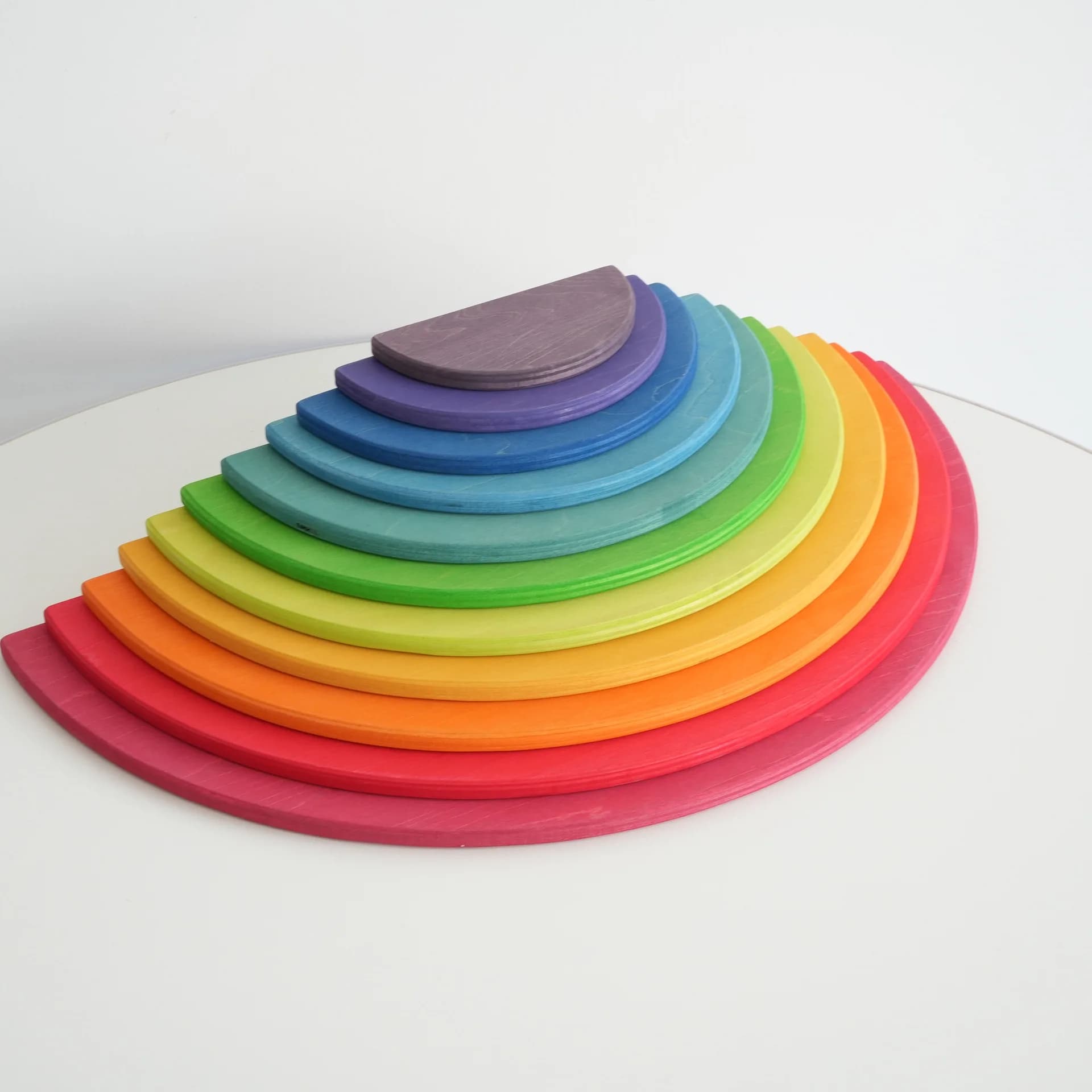 Blocchi di Costruzione in Legno Arcobaleno, Giocattoli Creativi per Bambini, Giochi per il Riconoscimento dei Colori