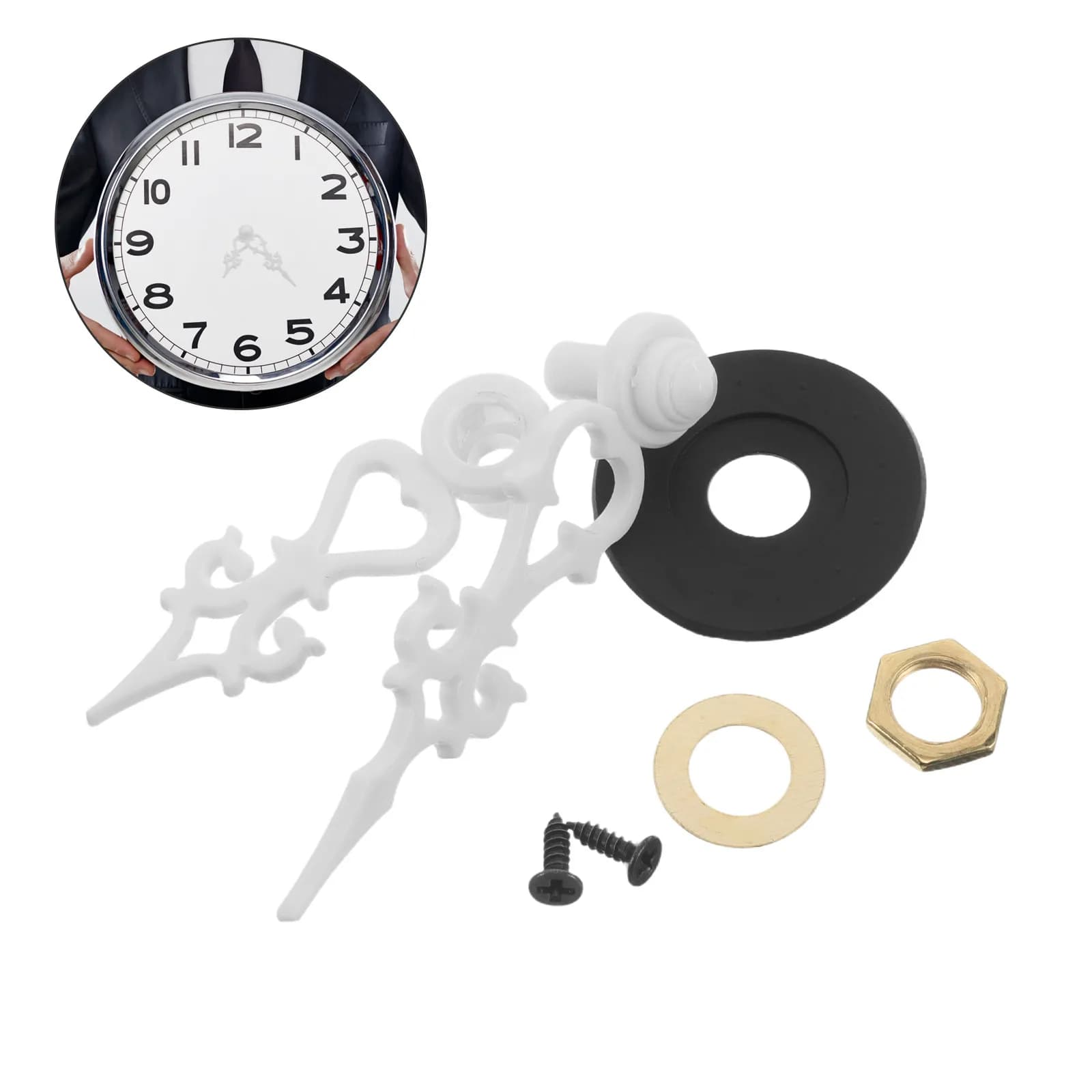 1Set Cuckoo Clock Hands Gold Mechanical Replacement DIY Accurate Silent Wall Clock Repair Parts for Home Decor