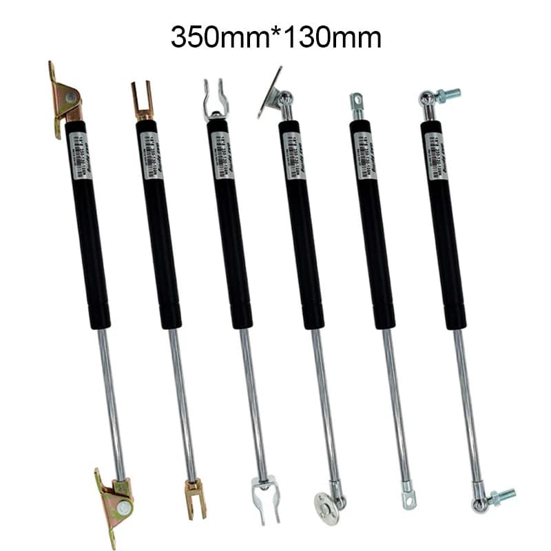 Cerniera pieghevole a molla a gas con asta 18*8 50N-500N/5kg-50kg Distanza corsa di supporto per sollevamento forza 130mm Distanza centrale del foro 350mm