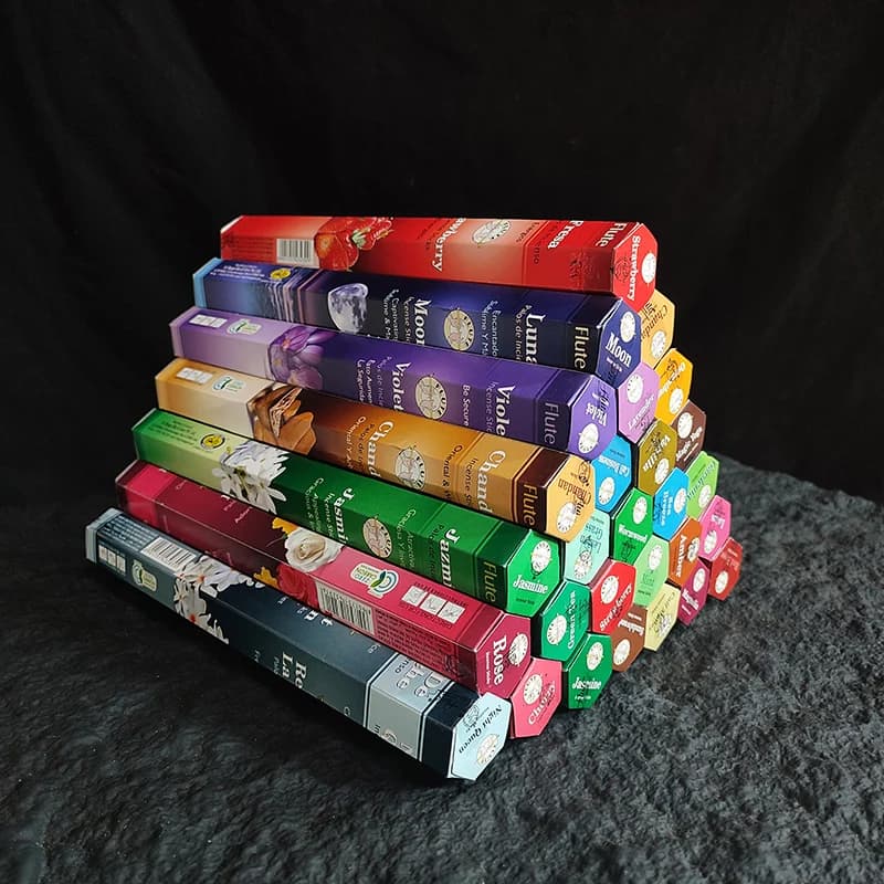 Natural 20sticks Indian White Sage Incense Sticks Flute Meditation Scents for Home Yoga Aroma Purifying Air Aromatherapy