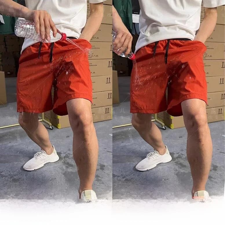Pantaloncini Casual Traspiranti Leggeri Estivi da Uomo per Sport all'Aperto, Stile Urbano alla Moda, Gamba Dritta, per Uso Quotidiano