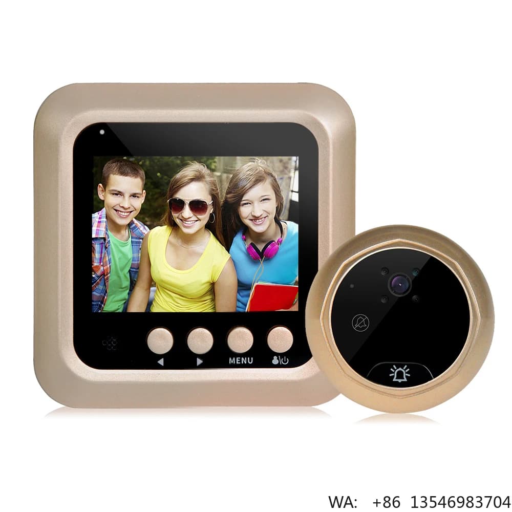 Videocitofono con Schermo a Colori, Telecamera Spioncino da 2.4 Pollici HD