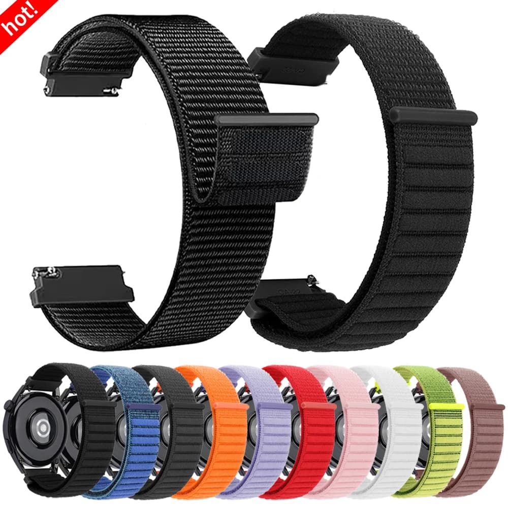 20mm 22mm cinturino in nylon traspirante per AMAZFIT BIP6 5/Active 2/Zepp Z Band GTR 4 3pro 2e GTS 4/2 mini 3 Stratos 3 braccialetto BALANCE