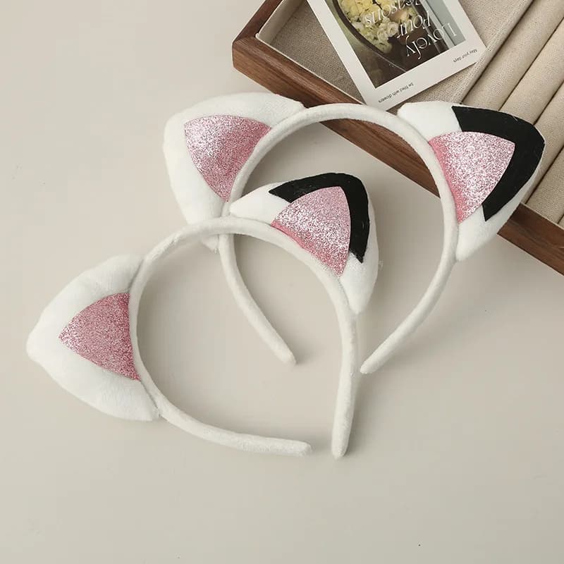 Gabby Dollhouse hairdress for girls, birthday party hair accessories with cute ears, cartoon theme cosplay headdress, Halloween hair accessories