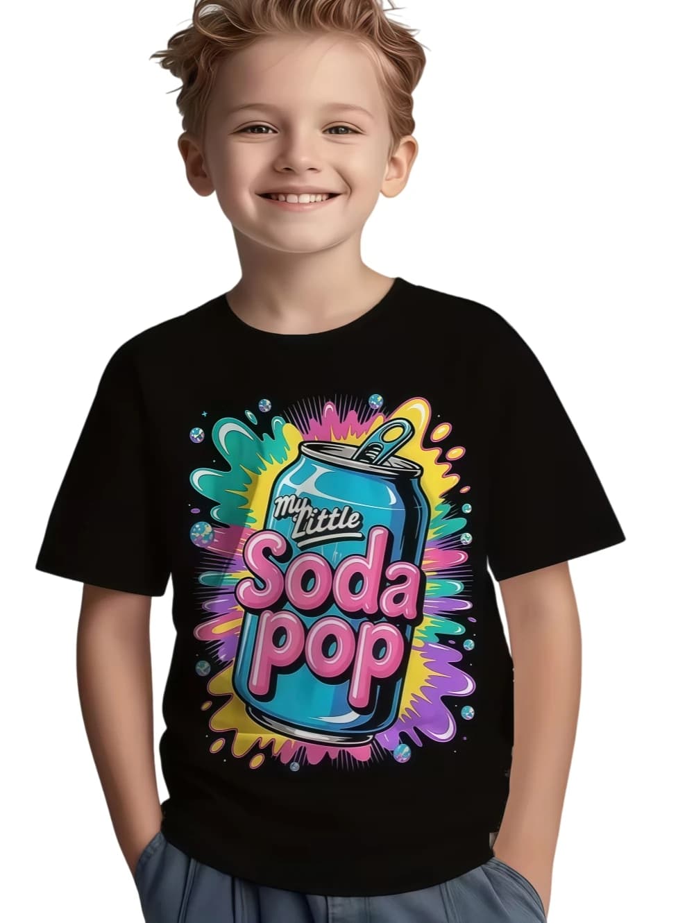 My Little Soda Pop T-shirt per bambini K-Pop Musica T-shirt anime coreano Rap Hip Hop Ragazza Vestiti Regalo Carino che dice Tee Bambini Top