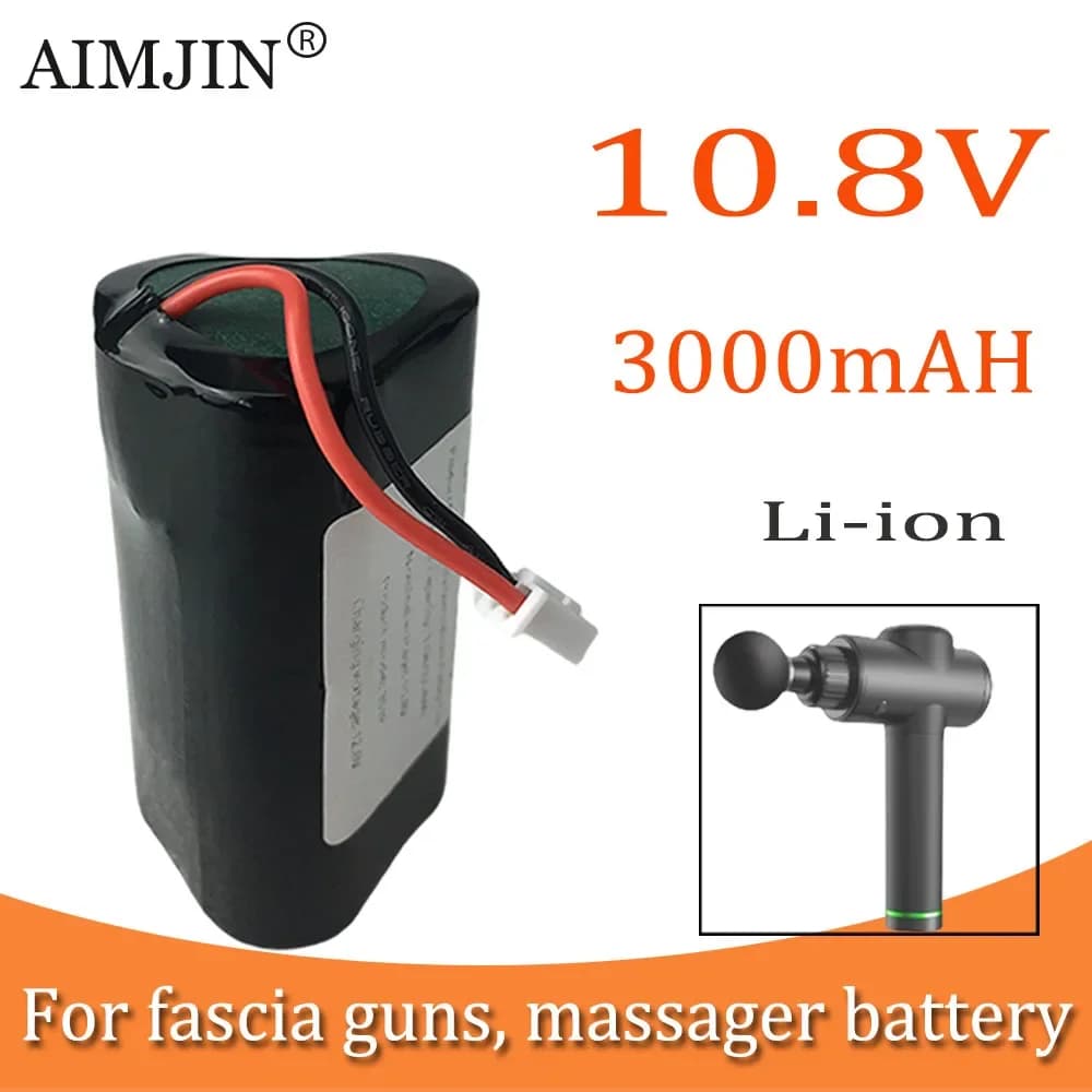 Rechargeable Lithium Battery Pack 10.8V 3000mAh Suitable For Fascia Guns, Massager Special Tool Batteries