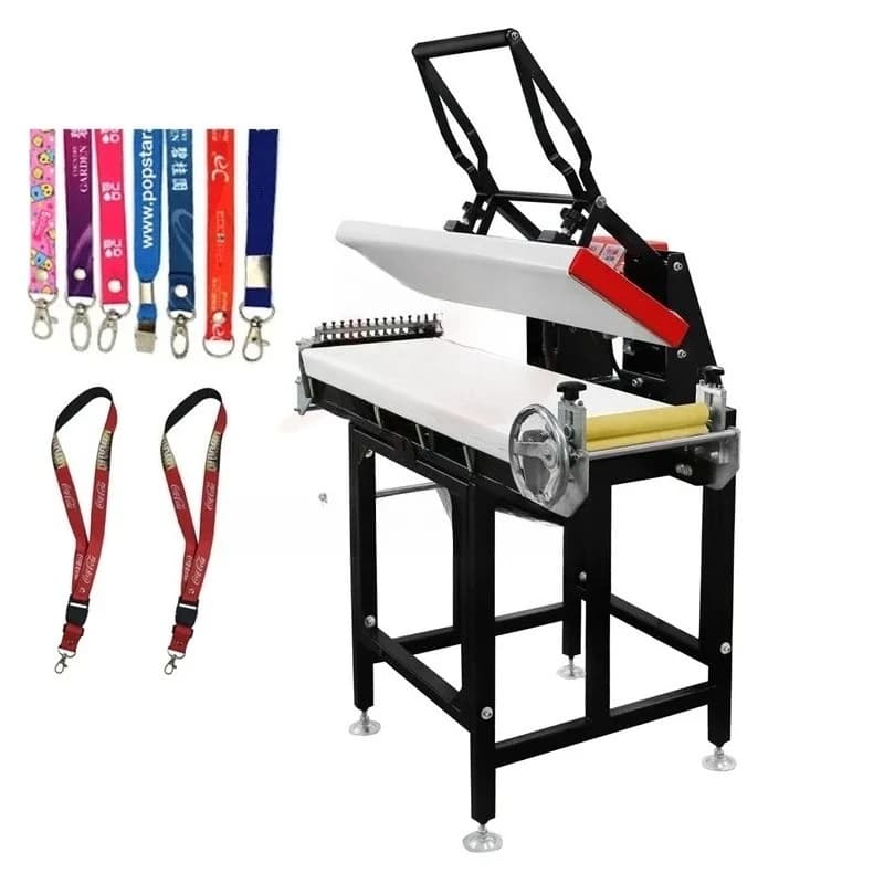Stampante DTF 25cm*100cm, Macchina per Trasferimento a Caldo, Attrezzatura per Sublimazione di Cordini, Macchina per Stampa di Motivi su Cordini