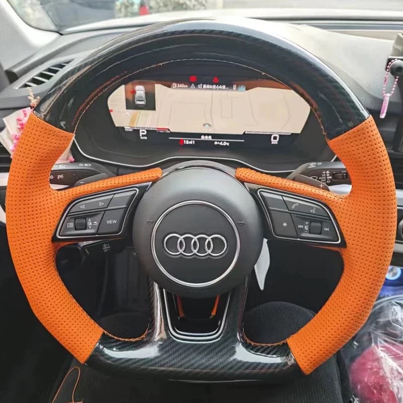 Hand sewn car cover for Audi A3 A4 A5 A6 A7 S3 S7 S8 R8 Q2 Q5 Q7 Q8 SQ5 RS3 RS6 Custom leather interior
