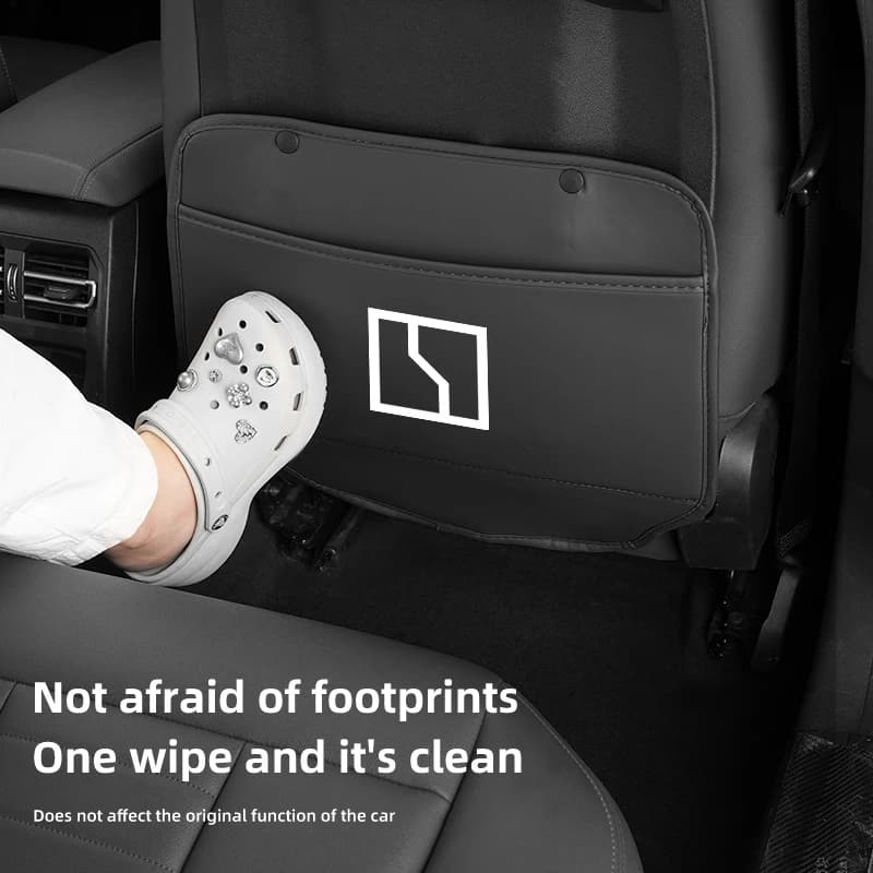 Seggiolino auto Anti-Kick Pad Copertura Della Protezione Posteriore In Pelle Per Zeekr X 001 009 2022 2023 2024 Al Accessori Interni