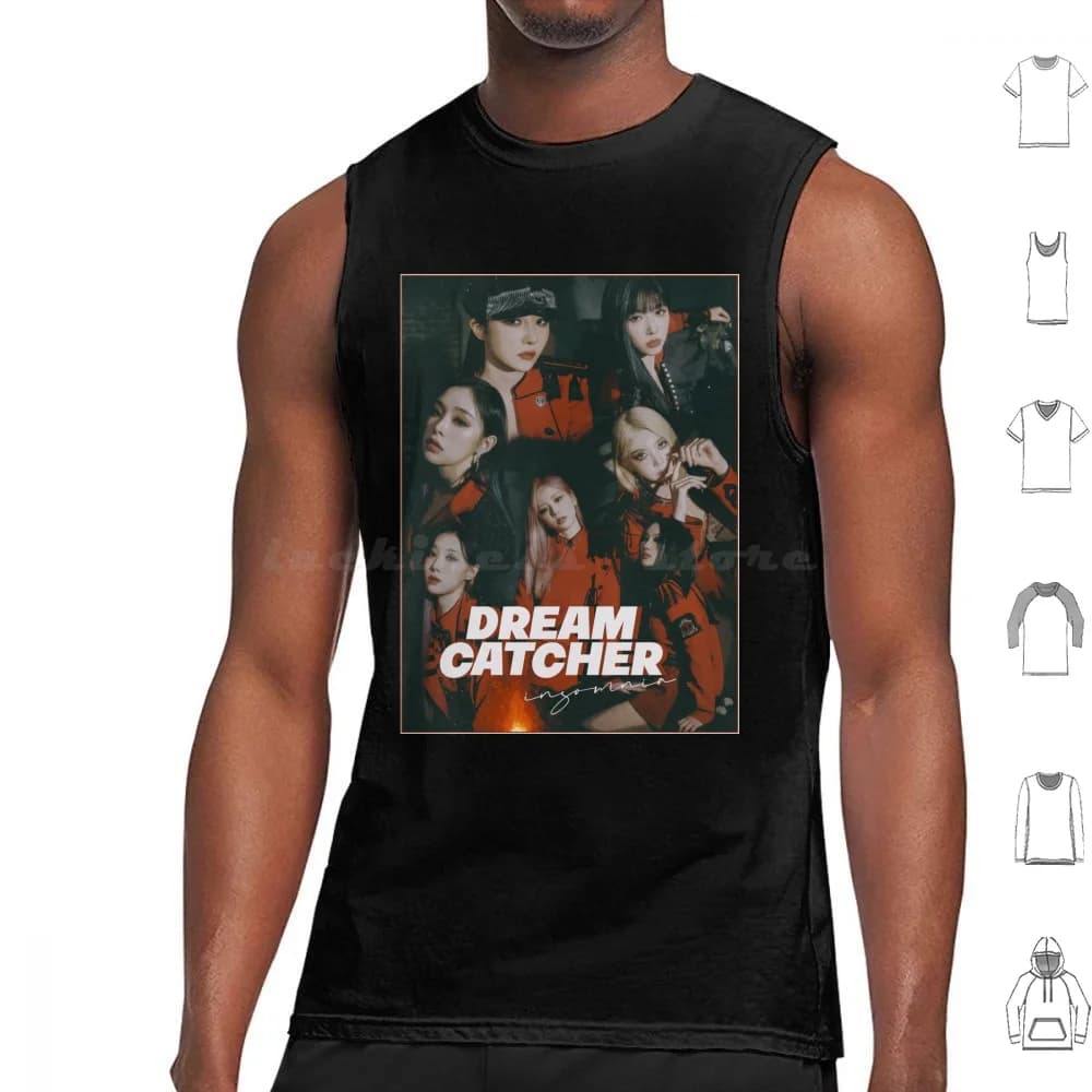 Dreamcatcher Vision Comeback 2022 Tank Tops Print Cotton Dreamcatcher Because Music Kpop Girlgroup ? ? ? ? Insomnia