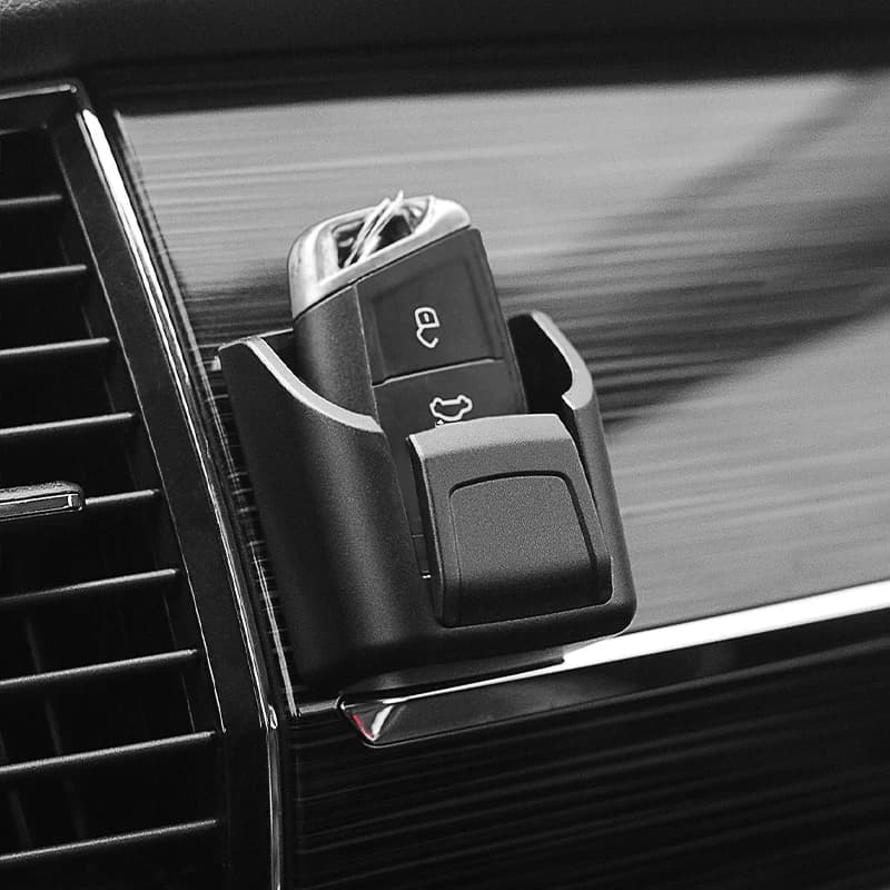 Car Key Holder Universal Car Key Case Storage Bag Hanging Pocket Organizer for Car Dashboard Door Trim Self Adhesive Car Interio