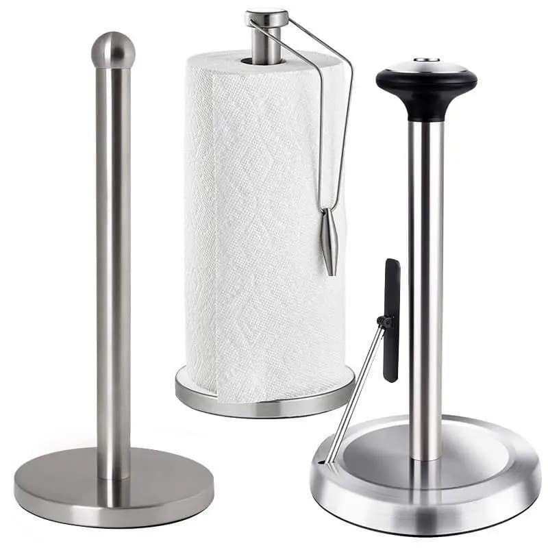Stainless Steel Kitchen Tissue Holder Stand up Toilet Paper Holder Tissue Stand