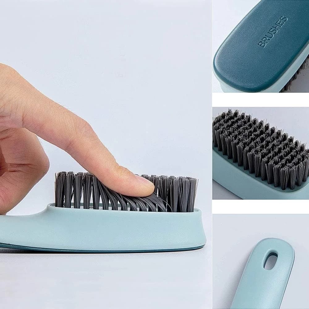Spazzola per Bucato e Scarpe, Spazzola per la Pulizia delle Macchie, per la Casa, Vestiti, Scarpe, Bagno, con Impugnatura Ergonomica Facile da Usare