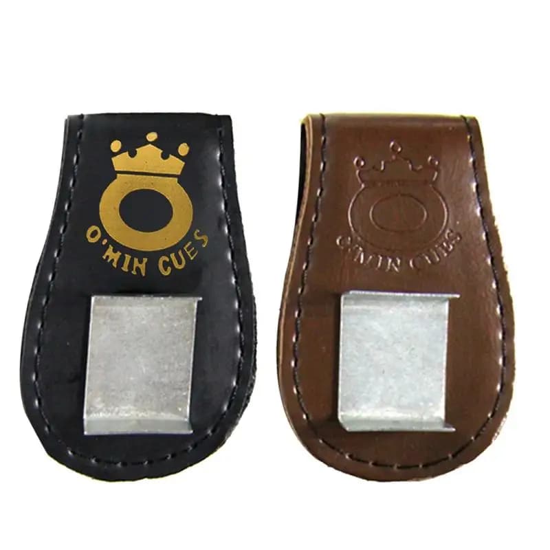 Borsa per gesso magnetico Porta gesso in pelle per stecca da biliardo Clip da cintura magnetica Accessori da biliardo con cuciture compatte e delicate