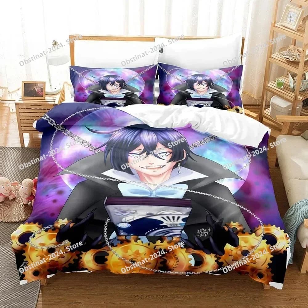 3D Anim The Case Study of Vanitas Set biancheria da letto Set letto stampato con federa Copripiumino morbido singolo matrimoniale Queen King Size