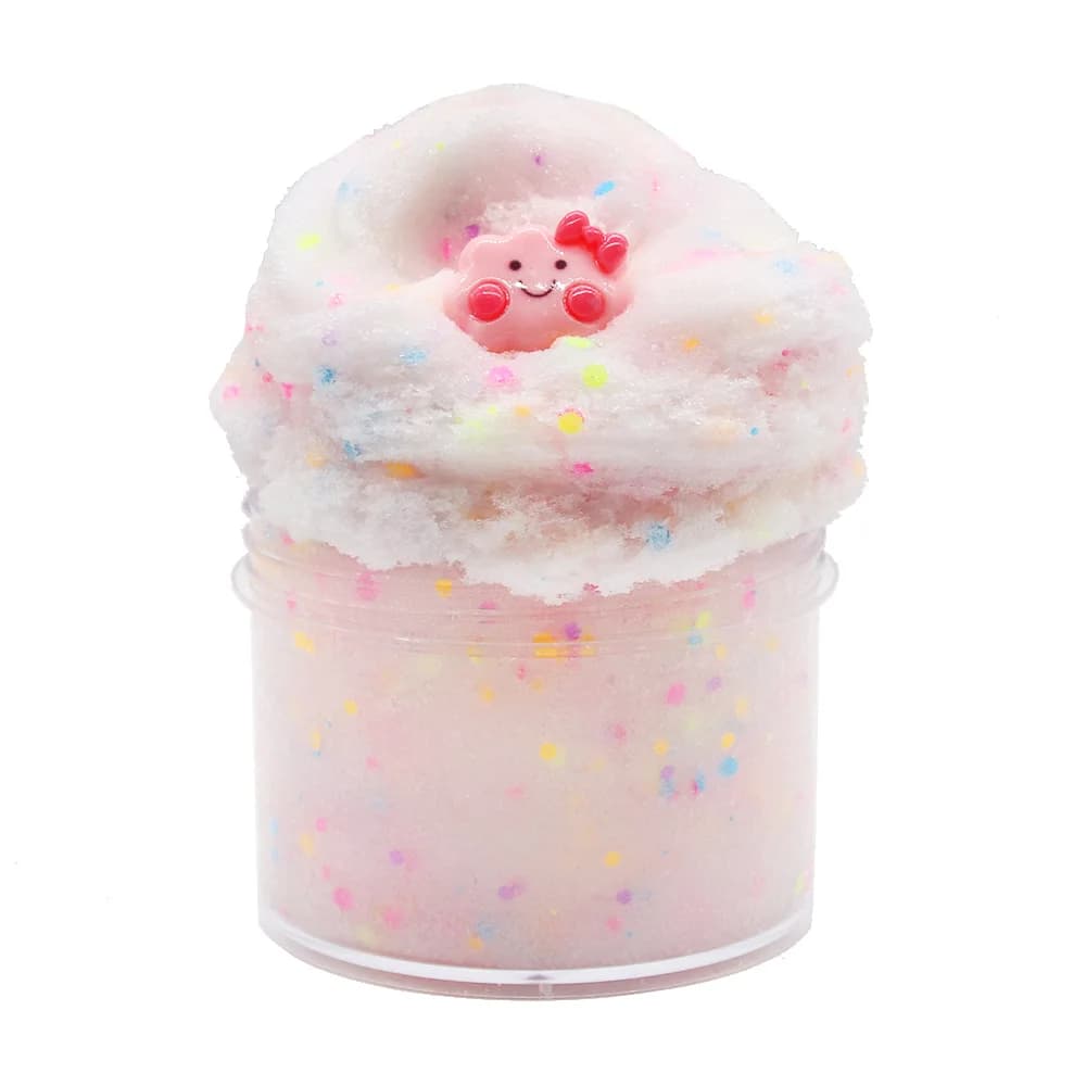 Kit di ciondoli per melma per bambini fango fluorescente spazzolato fango luminoso fai da te cristallo plastilina giocattolo Slime Fluffy Learning Education Clay