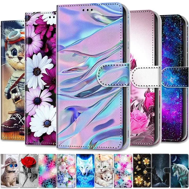 Custodia magnetica in pelle per Nokia G42 C310 5G C32 C22 C12 Plus NokiaC12 Pro NokiaG42 G 42 Cover per telefono Portafoglio con vibrazione Fundas dipinte