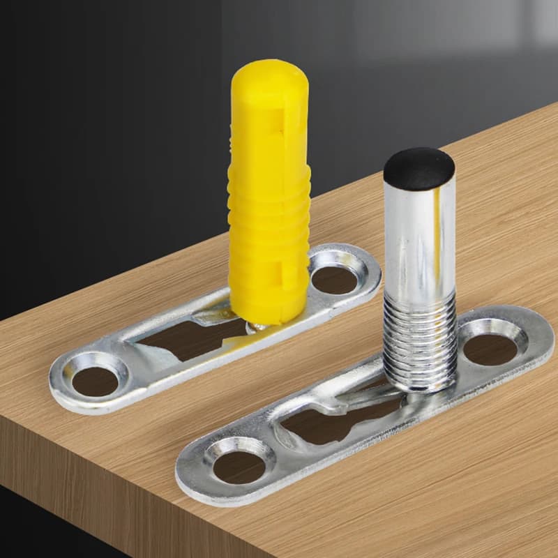 10 PZ Connettori Invisibili Mobili In Legno Fibbia Nascosta 2-in-1 Strati Bordo di Supporto Armadio Letto Accessori di Fissaggio