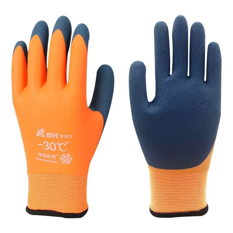 -30 Guanti da lavoro ispessiti Guanti da lavoro impermeabili antivento resistenti al freddo Guanti da equitazione imbottiti invernali CE EN388