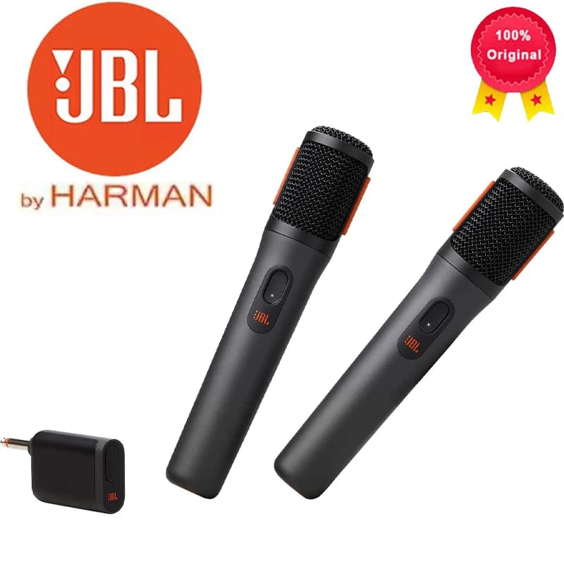 JBL PartyBox Autentico e Autorizzato, Microfono Wireless Portatile con Riduzione del Rumore Adattiva per Feste, Casa, KTV e Karaoke