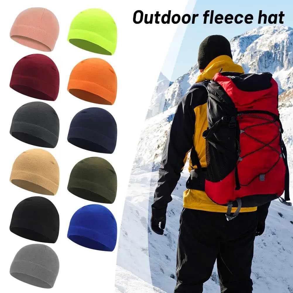 Berretto Invernale in Pile Polare per Uomo e Donna, Caldo e Antivento, Termico, per Sport all'Aperto, Sci, Ciclismo, Corsa, Accessorio per Bici