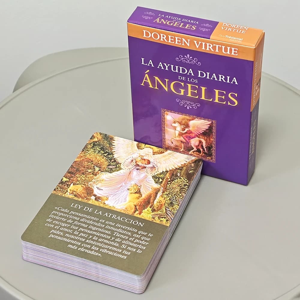Guida quotidiana dai tuoi angeli Oracle Deck 10,4 * 7,3 cm Edizione spagnola 44 carte