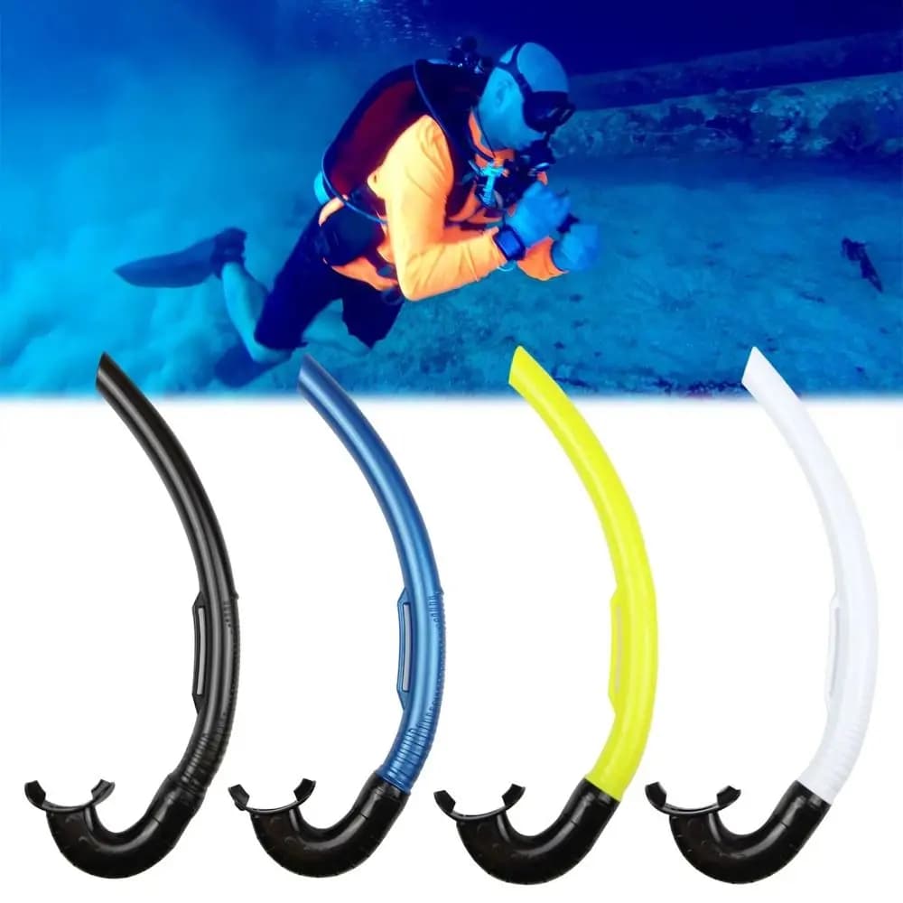 PVC Snorkel Diving Breathing Tube Flexible Full Wet Floating Breathing Snorkel Adjustable Adult Breathing Tube