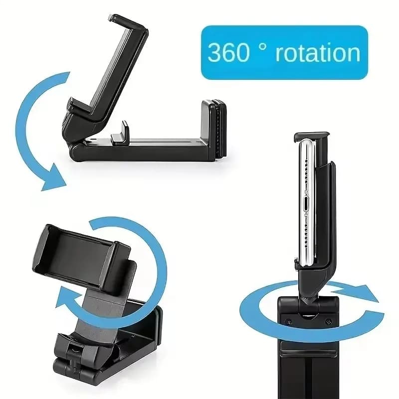 Multi-functional Train Seat Smartphone Stand Adjustable Selfie Holding Airplane Phone Holder Portable Travel Desk Flight Support