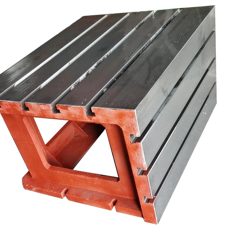 Tavoli per Trapano Radiale Personalizzati TJ-CIP 2024, Scatola Quadrata in Ghisa HT200-300 con Scanalature a T e Blocchi a V, Precisione di Grado 0~3