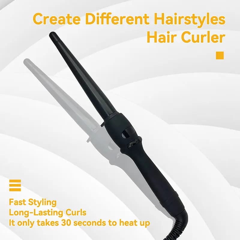 Professional high-quality and easy-to-operate electric curling iron, salon curling iron, cone-shaped iron straightening iron