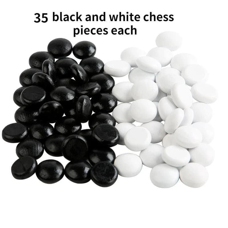 70 pz/set pezzi di gioco multifunzionali prodotti scacchi Backgammon in bianco e nero