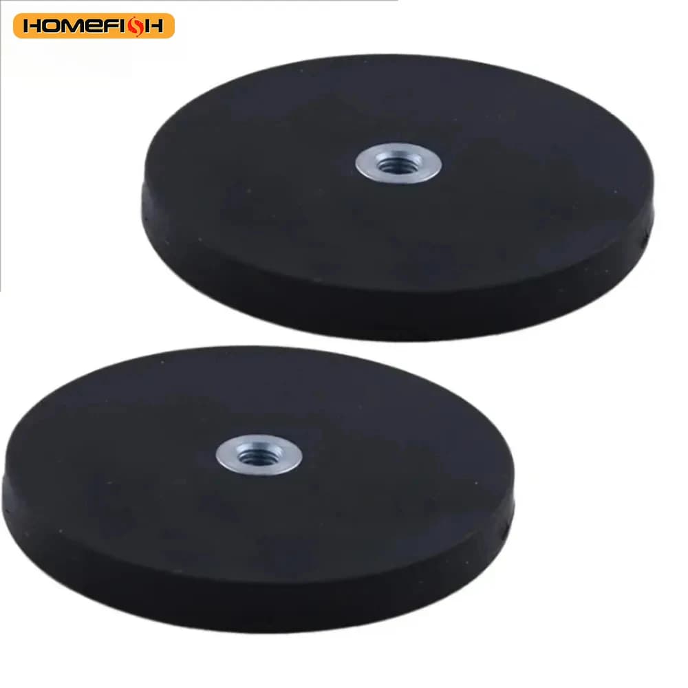 2PCS 43mm/66mm/88mm Supporto per barra luminosa da lavoro a LED M4/M6/M8 Filettatura interna Base magnetica Staffa di montaggio Morsetto SUV Offroad