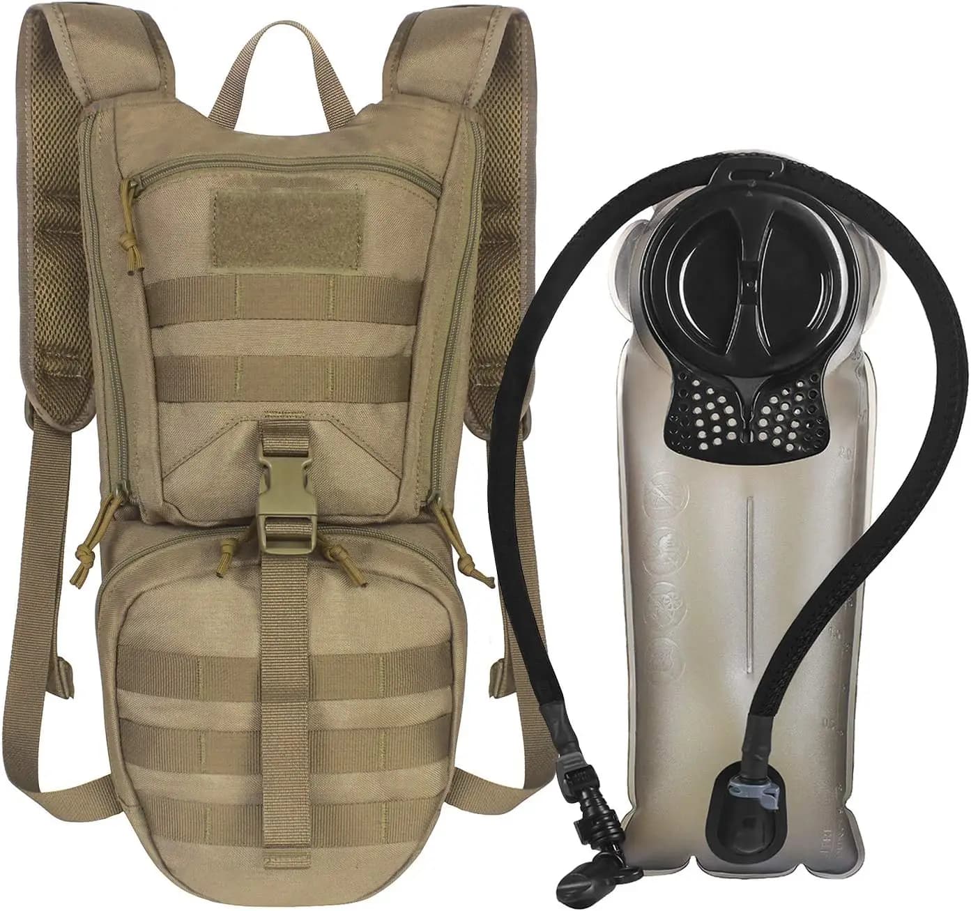 1050D tactical water package with 3 liters bladder, thermal insulation for hiking, cycling, hunting, climbing