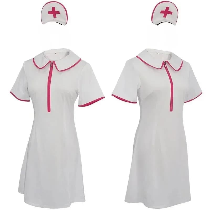 Nurse Dress Anime Makima Power Cosplay Costume Wig Gloves Footwear Halloween Carnival costumes for women x;8'm6,