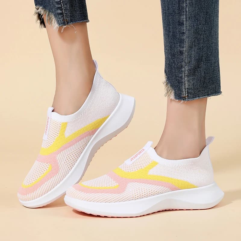 Sneakers casual da donna, scarpe da corsa leggere in rete, slip-on, comode, scarpe da donna, spedizione gratuita