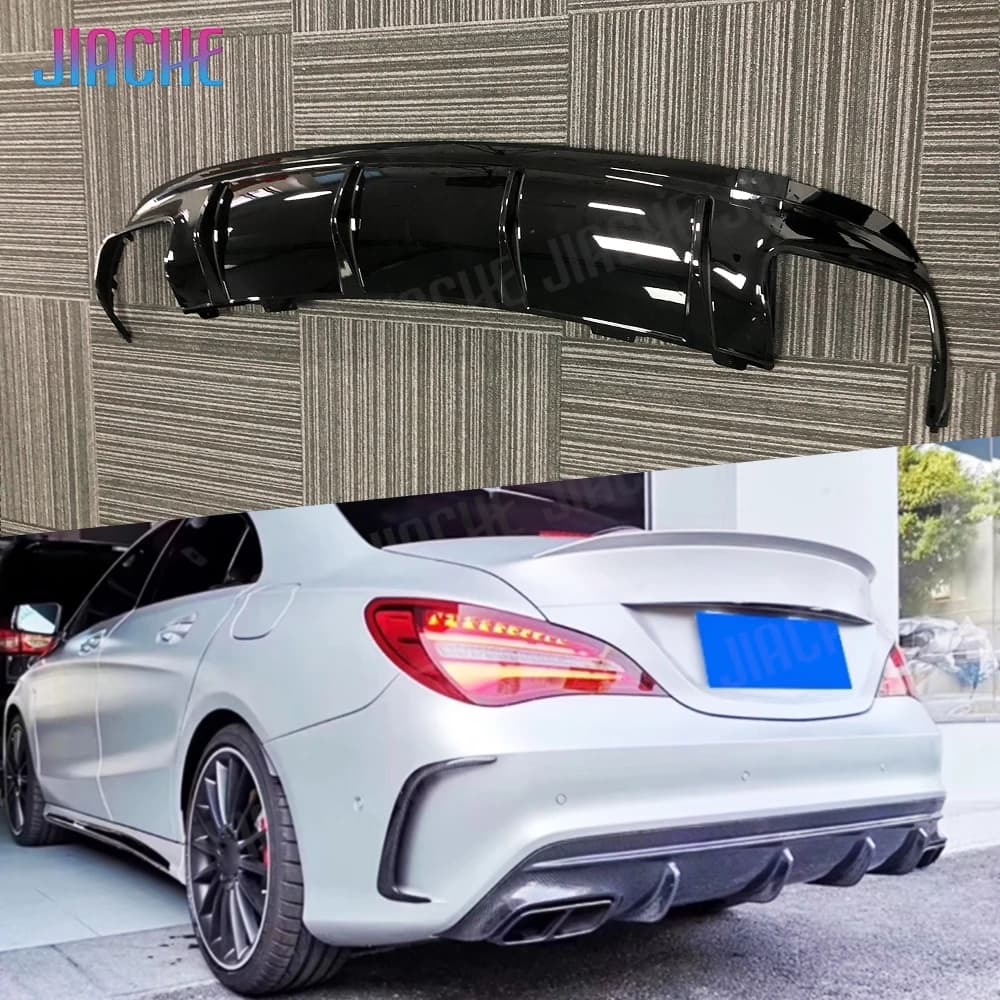 Diffusore posteriore in fibra di carbonio per Mercedes Benz W117 CLA 180 200 250 260 CLA45 AMG Sport 2013-2018
