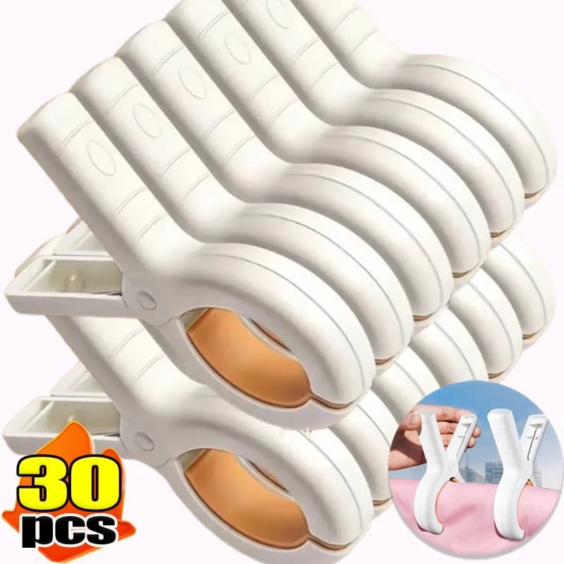 Mollette per bucato in plastica Clip per asciugamani da spiaggia resistenti Mollette per bucato portatili Mollette per vestiti antivento Coperte Cappotti Trapunte Clip